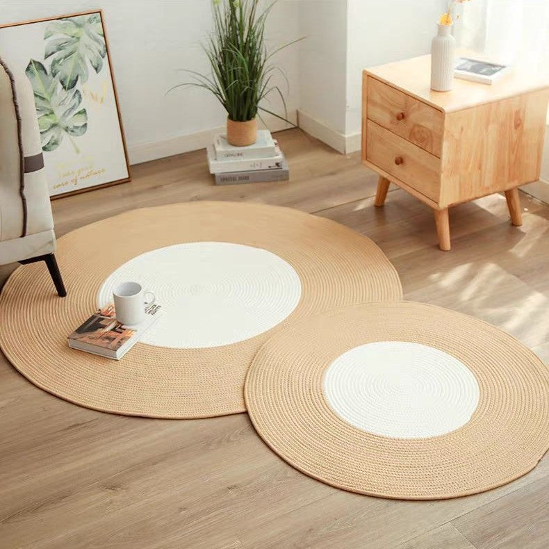 Round Natural Fiber Rugs | Thrascher