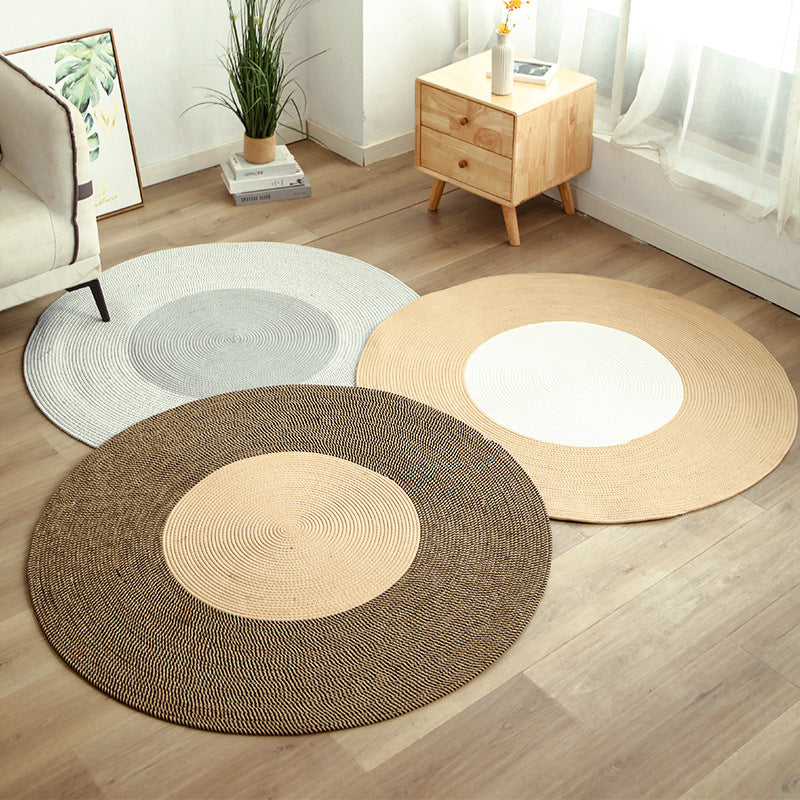 Round Natural Fiber Rugs | Thrascher