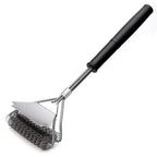 Bristle-Free Stainless Steel BBQ Grill Brush Cleaner, 17 Inches