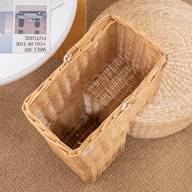 Rustic Basket with Practical Carrying Handle | Thrascher