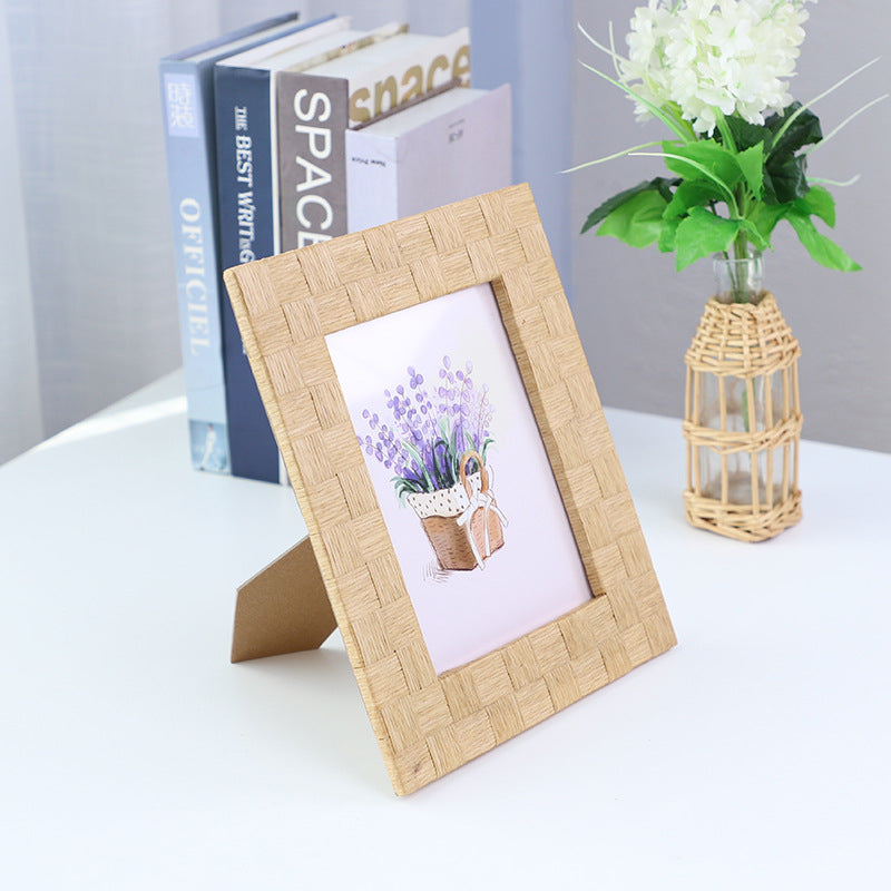 Rustic Frame made of Woven Rattan | Thrascher