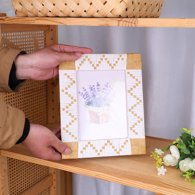 Rustic Frame made of Woven Rattan | Thrascher