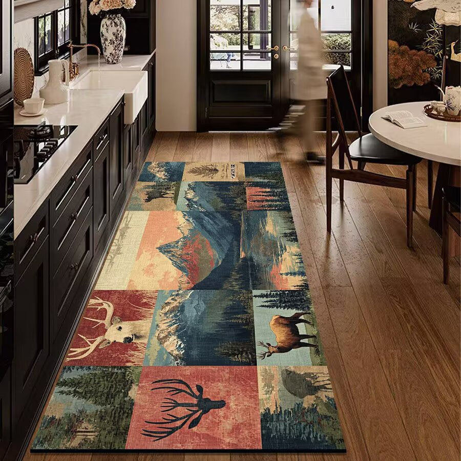 Rustic Outdoor Adventure Area Mat | Thrascher