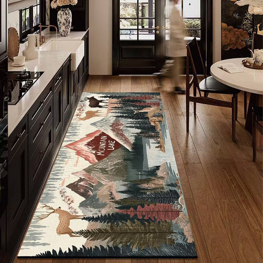Rustic Outdoor Adventure Area Mat | Thrascher