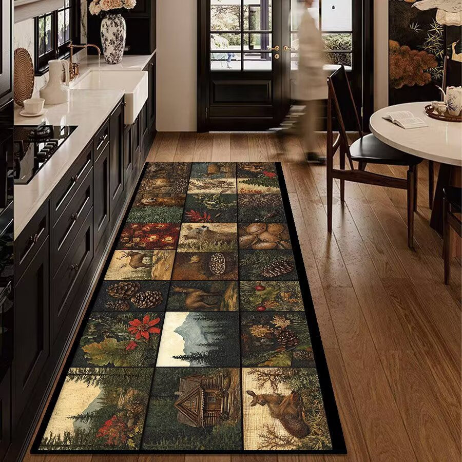 Rustic Outdoor Adventure Area Mat | Thrascher