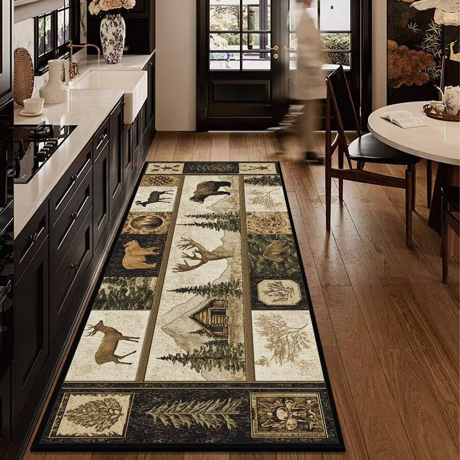 Rustic Outdoor Adventure Area Mat | Thrascher