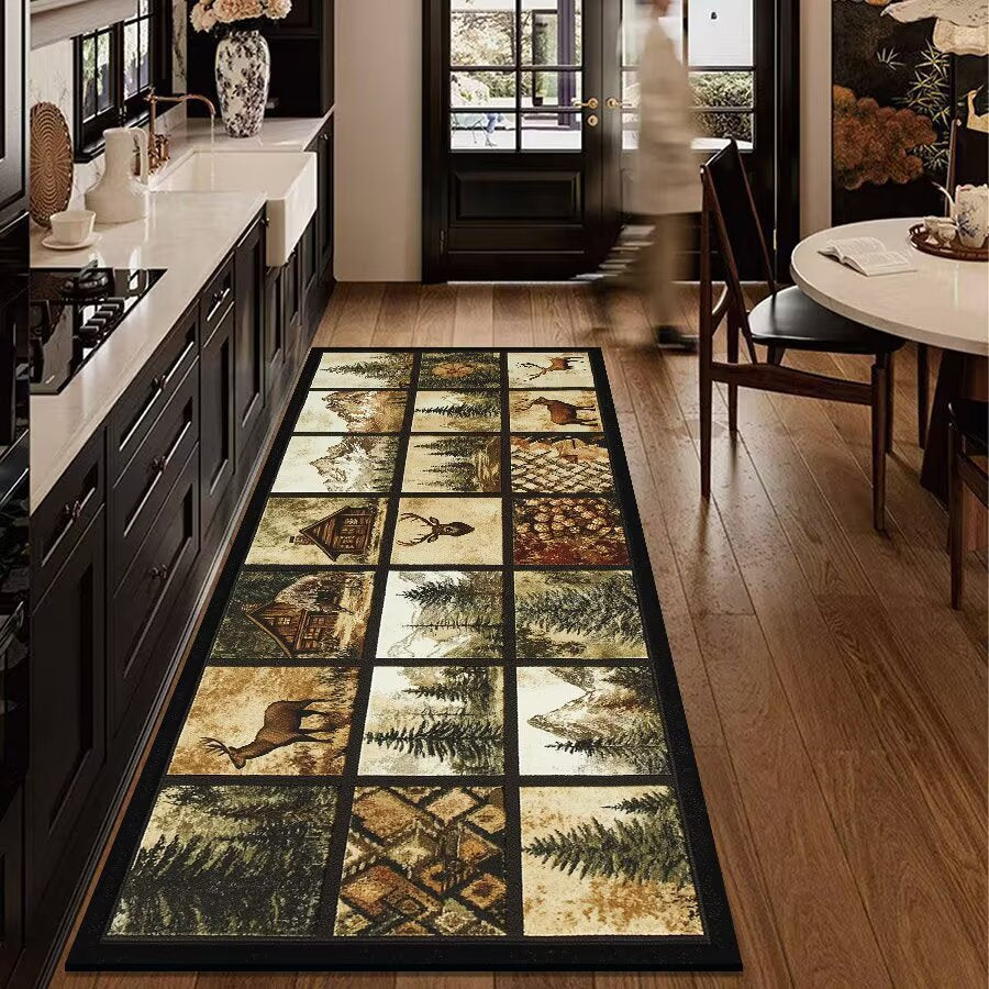 Rustic Outdoor Adventure Area Mat | Thrascher