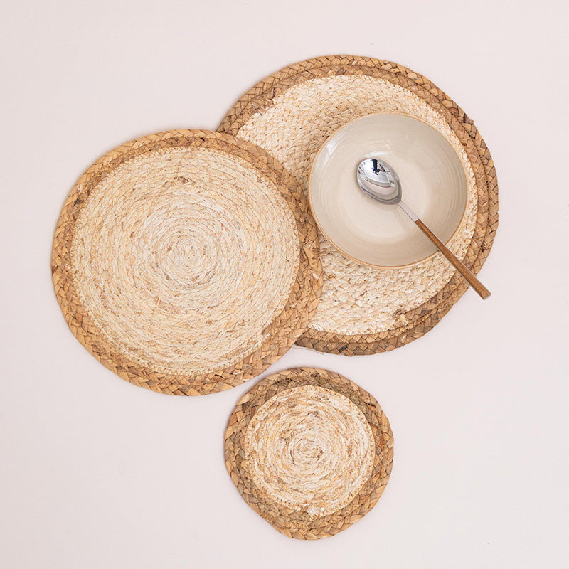 Rustic Round Weaving Coaster | Thrascher