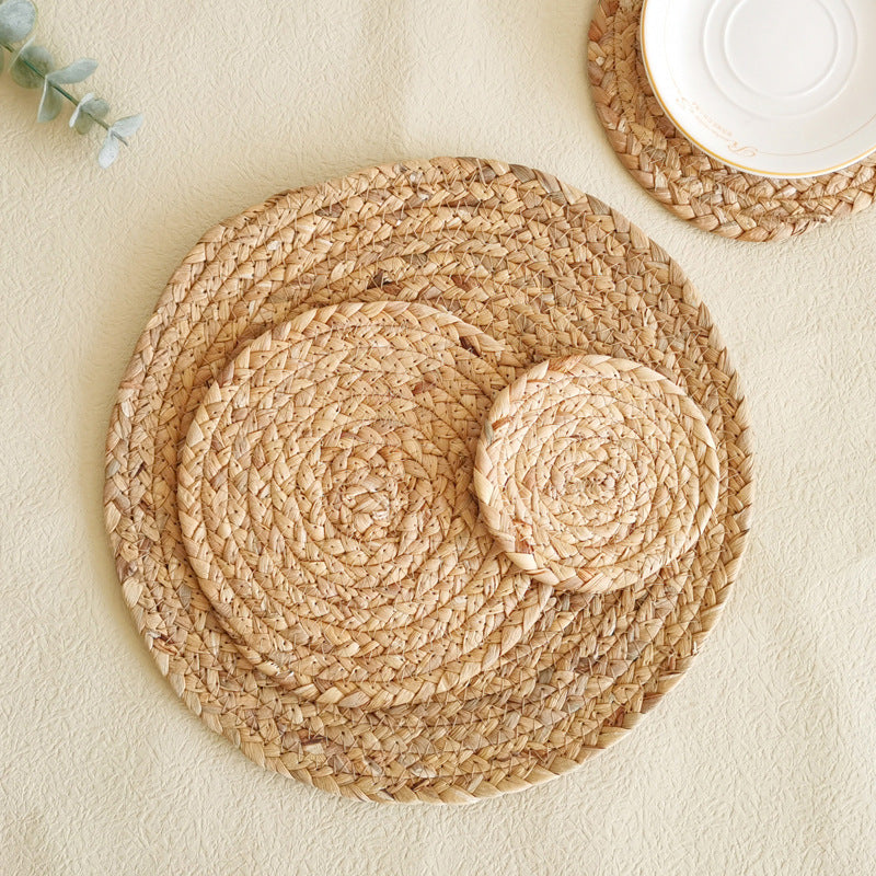 Rustic Round Weaving Coaster | Thrascher