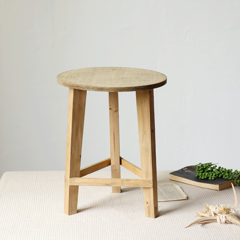 Rustic Side Table made of Solid Wood | Thrascher