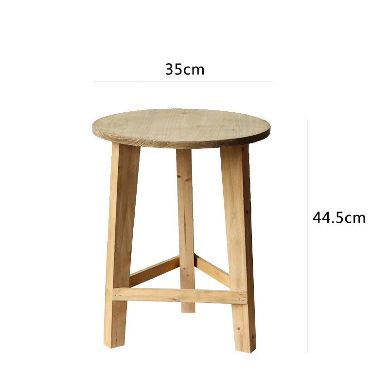 Rustic Side Table made of Solid Wood | Thrascher
