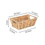 Rustic Storage Basket made of Woven Natural Material Green Beige | Thrascher