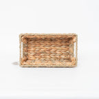 Rustic Storage Basket made of Woven Natural Material Green Beige | Thrascher