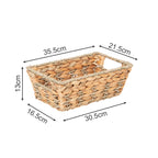 Rustic Storage Basket made of Woven Natural Material Green Beige | Thrascher