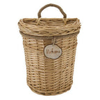 Rustic Storage Basket made of Woven Natural Material Green Beige | Thrascher
