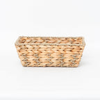 Rustic Storage Basket made of Woven Natural Material Green Beige | Thrascher
