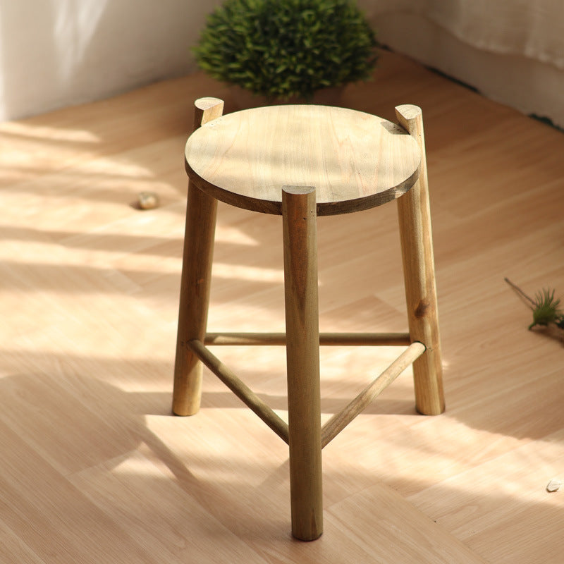 Rustic Wooden Stool | Thrascher