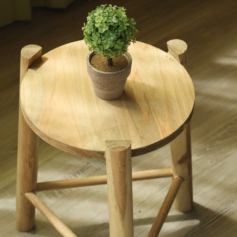 Rustic Wooden Stool | Thrascher