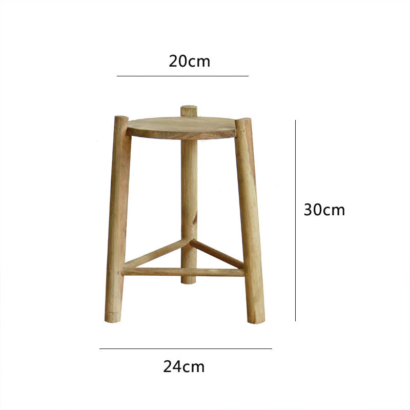 Rustic Wooden Stool | Thrascher