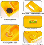Hanging Picture Tool with Built-In Level, Marking Pins and Hardware