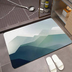 Scenic Mountain Landscape Bath Mat | Thrascher