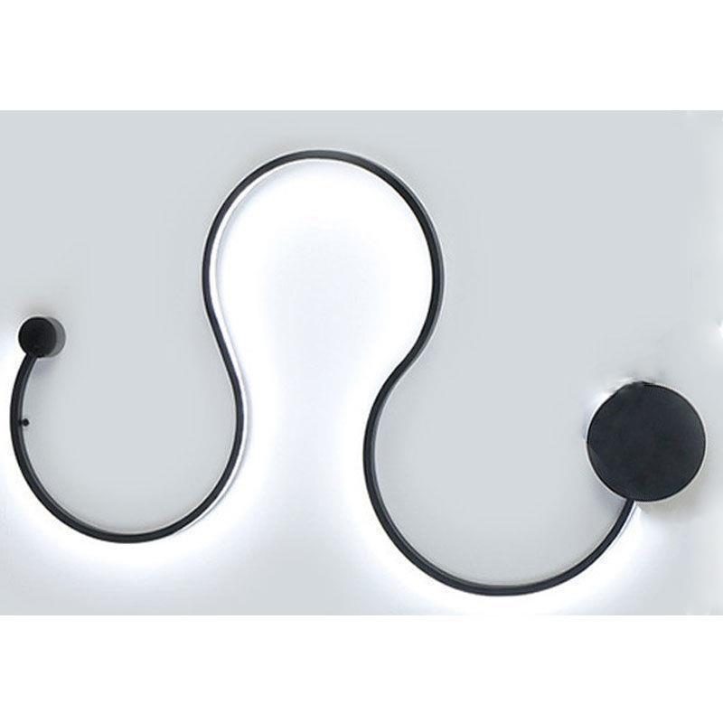 Sculptural LED Wave Wall Lamp | Thrascher