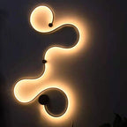 Sculptural LED Wave Wall Lamp | Thrascher