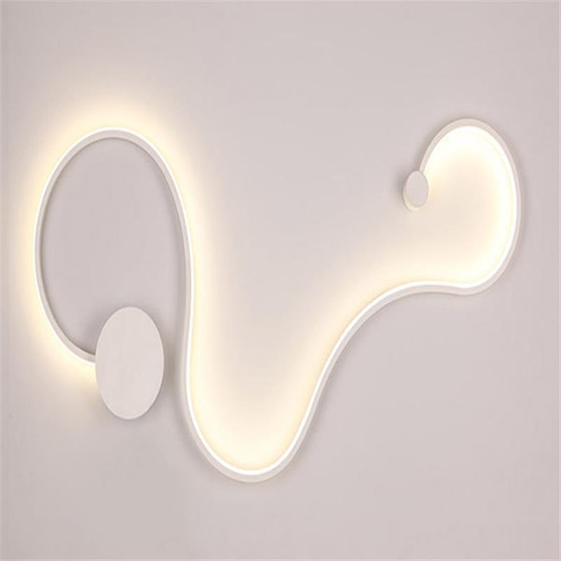Sculptural LED Wave Wall Lamp | Thrascher