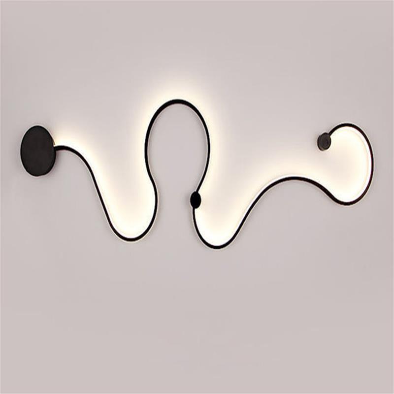 Sculptural LED Wave Wall Lamp | Thrascher