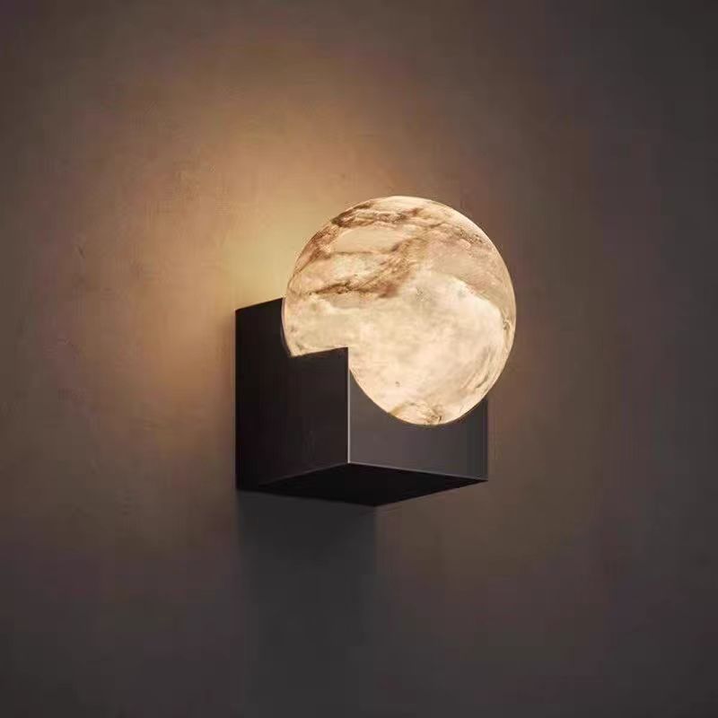 Sculptural Moon Globe Wall Lamp | Thrascher