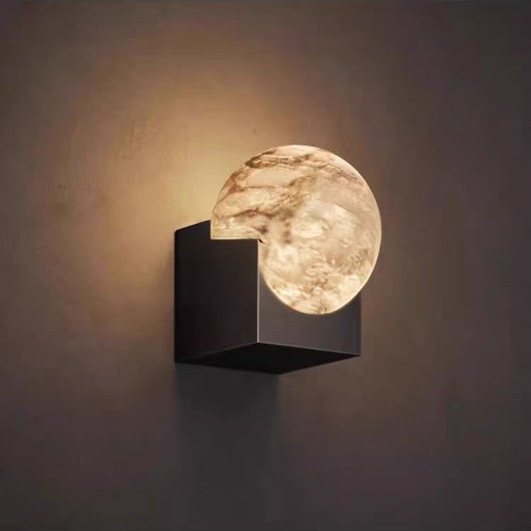 Sculptural Moon Globe Wall Lamp | Thrascher
