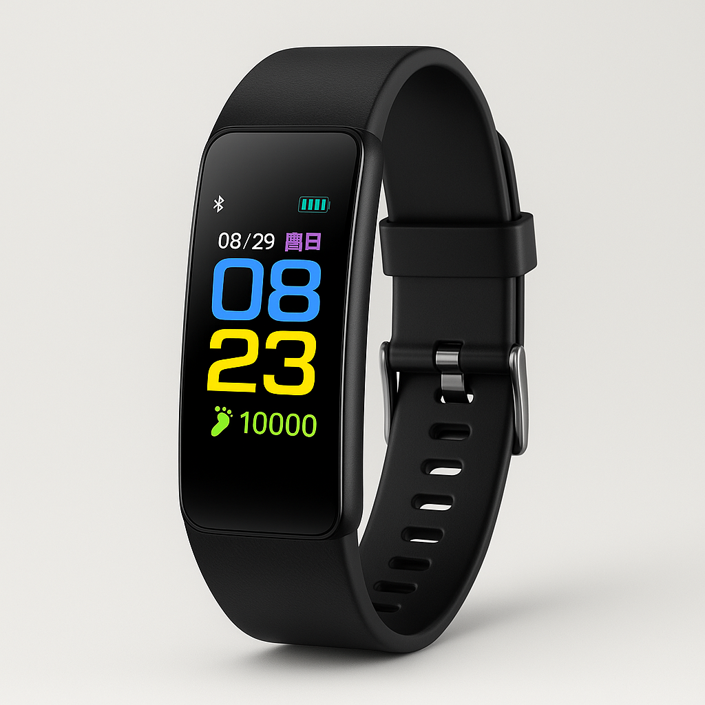 Senior Smartwatch with 0.96-Inch LED Display, Silicone Band, view 2