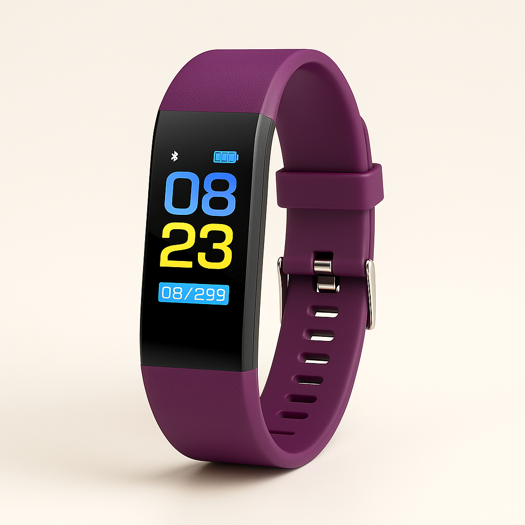 Senior Smartwatch with 0.96-Inch LED Display, Silicone Band, view 3