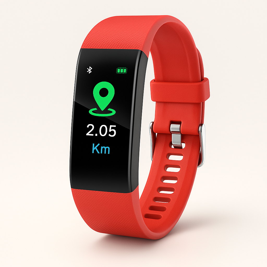 Senior Smartwatch with 0.96-Inch LED Display, Silicone Band, view 5