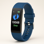 Senior Smartwatch with 0.96-Inch LED Display, Silicone Band