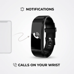 Senior Smartwatch with Heart Rate Tracking and 0.96-Inch LED Display, view 2
