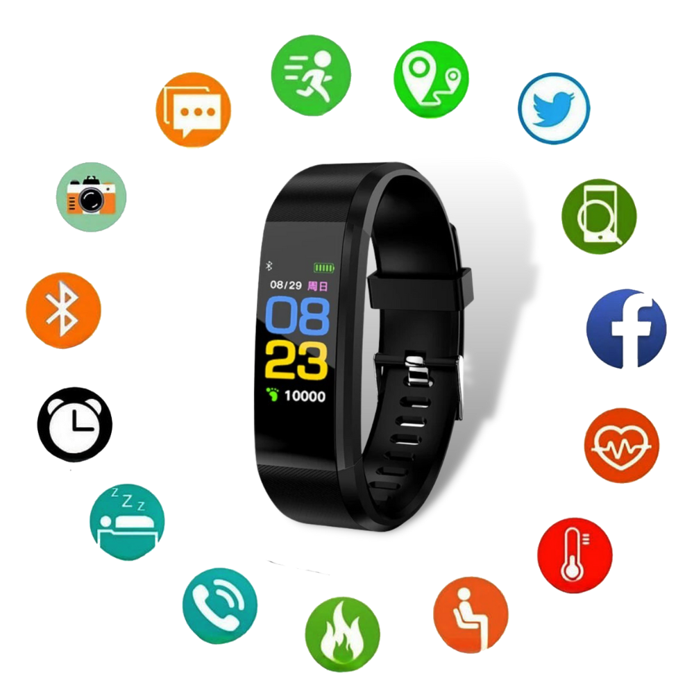 Senior Smartwatch with Heart Rate Tracking and 0.96-Inch LED Display, view 6