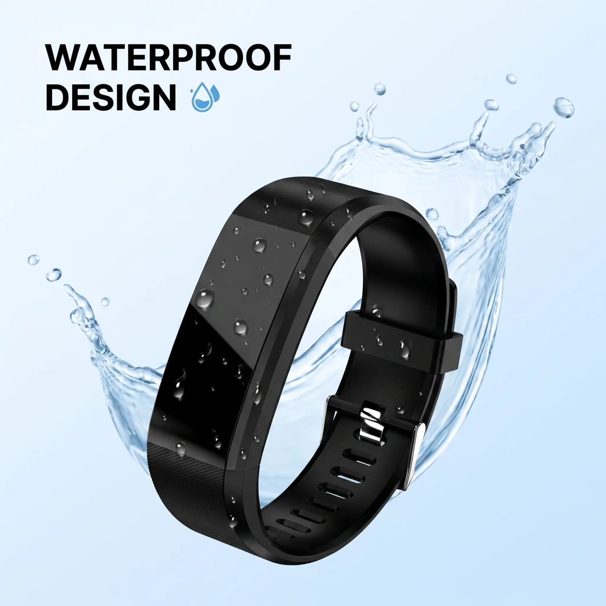 Senior Smartwatch with Heart Rate Tracking and 0.96-Inch LED Display, view 7