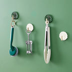 Shell-Shaped ABS Wall Hooks, 5.5 × 5.4 cm, Adhesive, 4-Pack, view 11