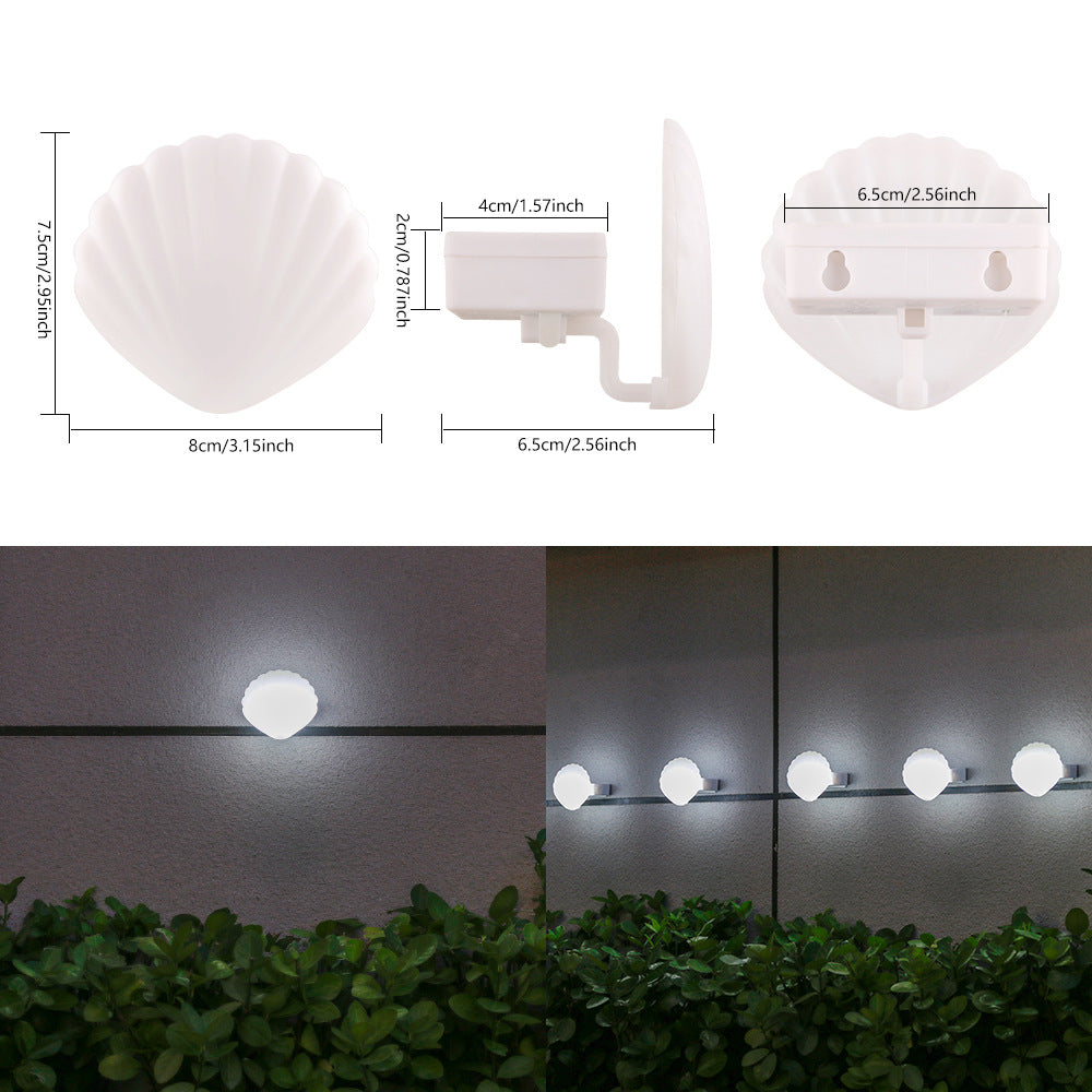 Shell-Shaped Compact Outdoor LED Wall Lamp | Thrascher