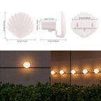 Shell-Shaped Compact Outdoor LED Wall Lamp | Thrascher