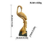 Shiny Parrot Figure on Log | Thrascher