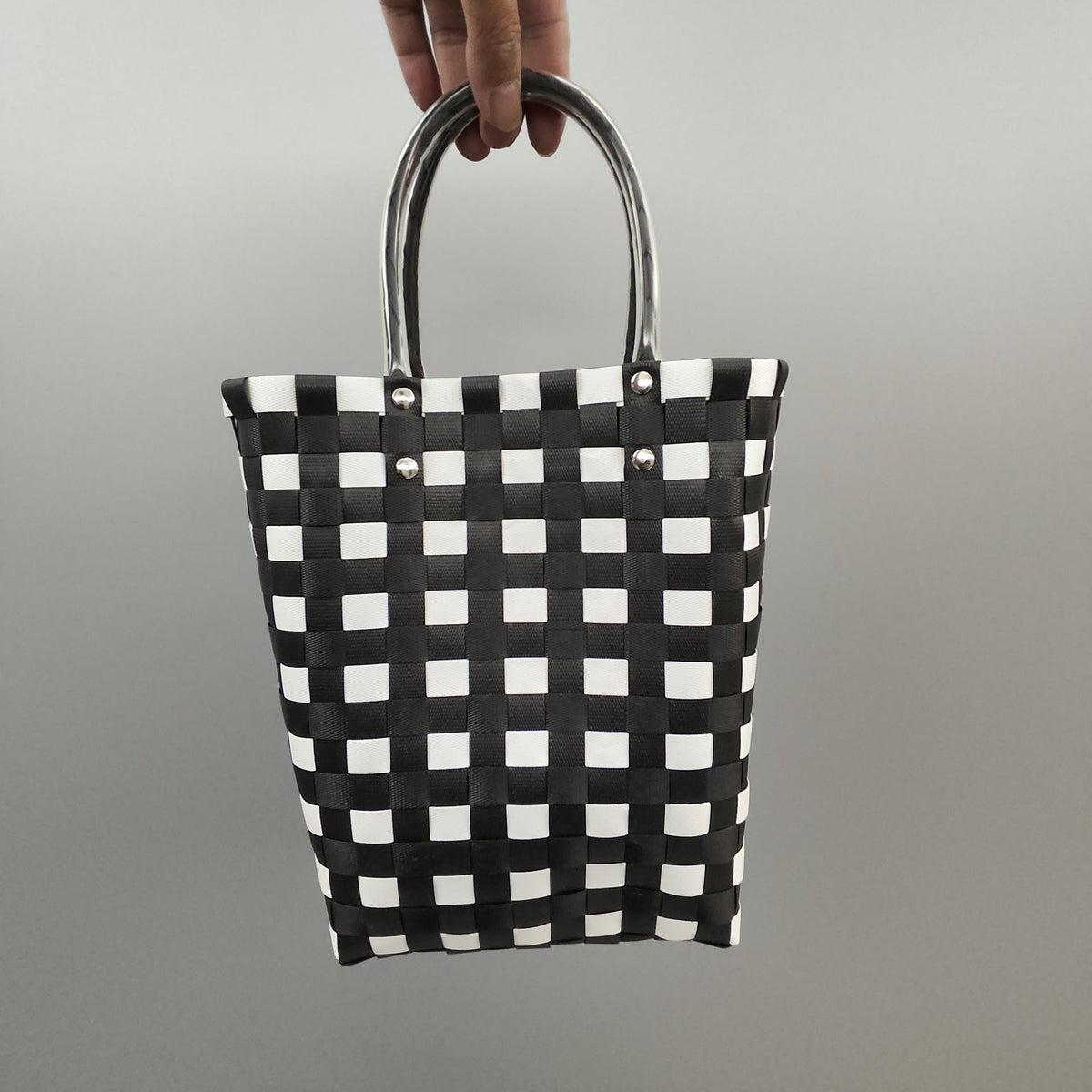 Shopping Bag Black Lilac White | Thrascher