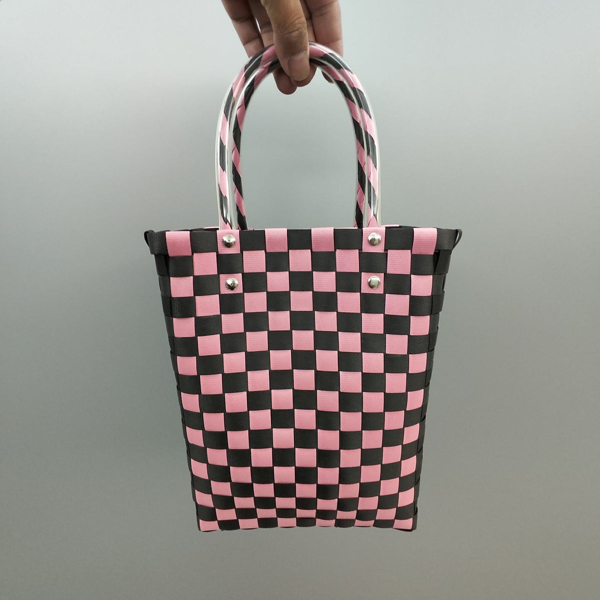 Shopping Bag Black Lilac White | Thrascher