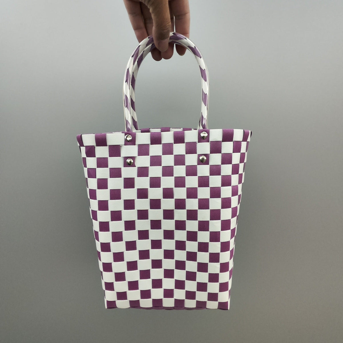 Shopping Bag Black Lilac White | Thrascher
