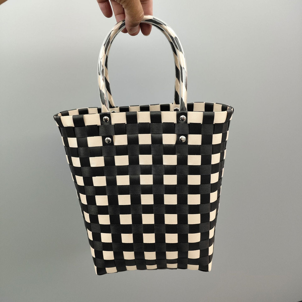 Shopping Bag Black Lilac White | Thrascher