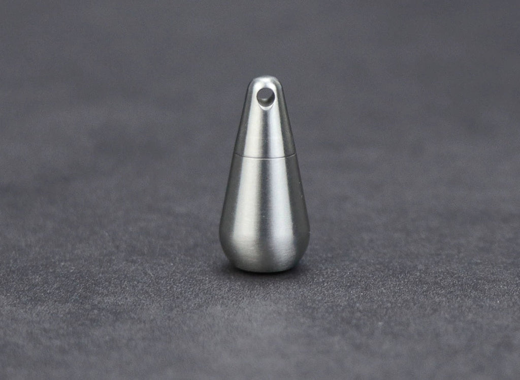 Titanium Droplet Mini Pill Box, Waterproof Travel Case