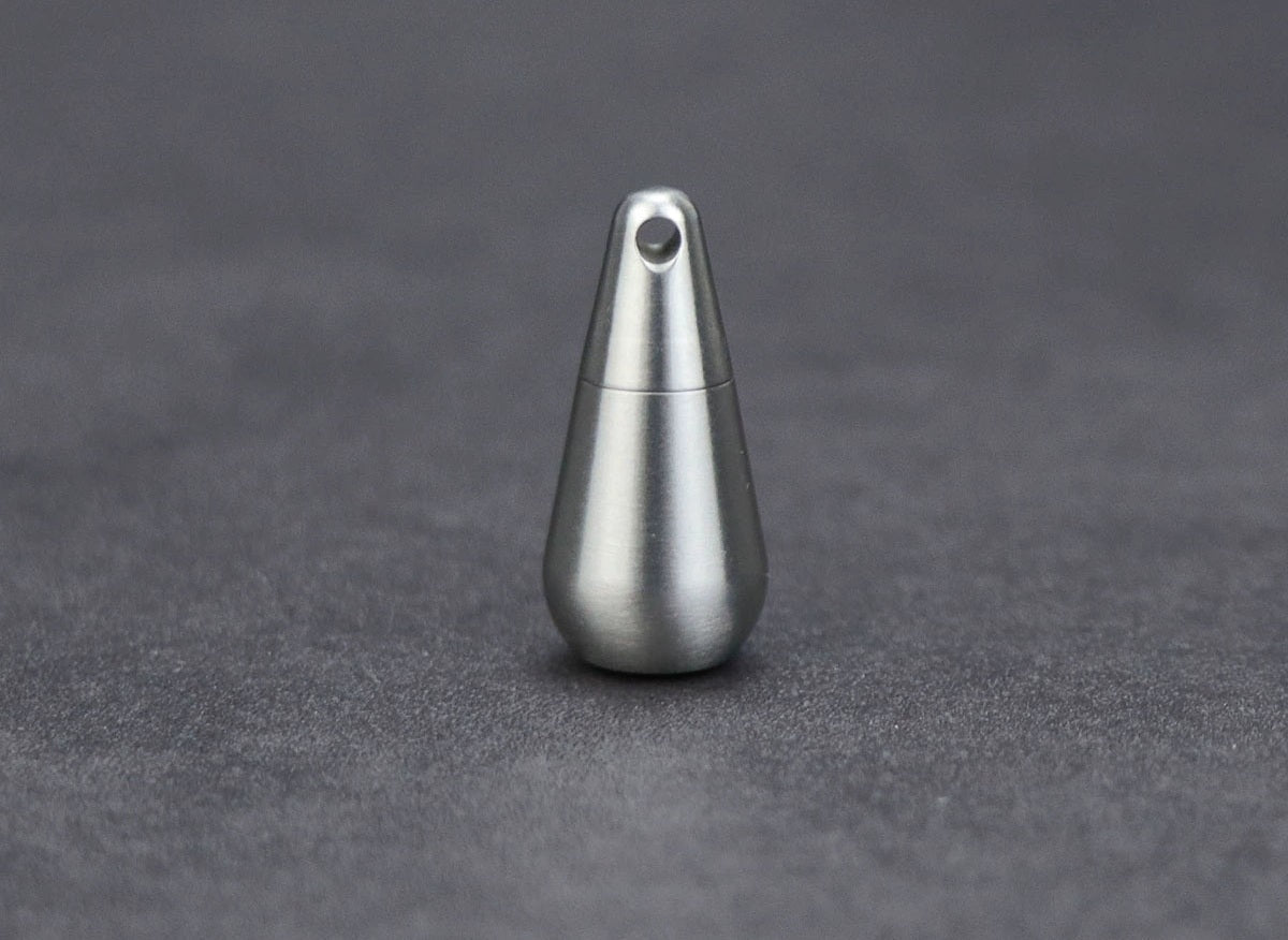 Titanium Droplet Mini Pill Box, Waterproof Travel Case