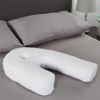 Side Sleeper Pillow with Ear Hole, Memory Foam, 20.5 × 13.8 × 3.9 in, view 2
