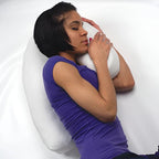 Side Sleeper Pillow with Ear Hole, Memory Foam, 20.5 × 13.8 × 3.9 in, view 3